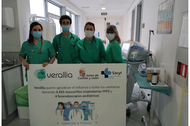 Verallia doa 300.000 mil euros em material sanitário e alimentação básica