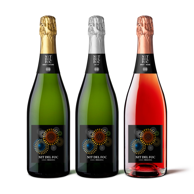 Manter Necklabel paper has been selected for the Nit del Foc cava label