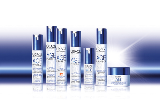 Uriage ha scelto la soluzione airless Auriga City di Aptar Beauty + Home per proteggere la sua nuova gamma di prodotti denominata Age Protect