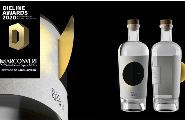 No Man's Space Eclipse Gin by Spazio di Paolo is the winner of the Arconvert Label Award