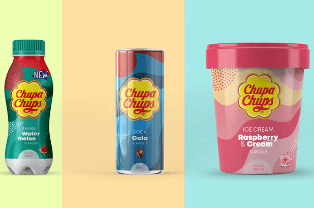 Vibranding criou os critérios gráficos para que qualquer pessoa com uma licença Chupa Chups para alimentos e bebidas possa desenvolver suas embalagens e elementos de comunicação comercial dentro de um código visual específico. A base desse código visual eram os sabores próprios da Chupa Chups. A ideia do Vibranding era representá-los graficamente com ondas coloridas