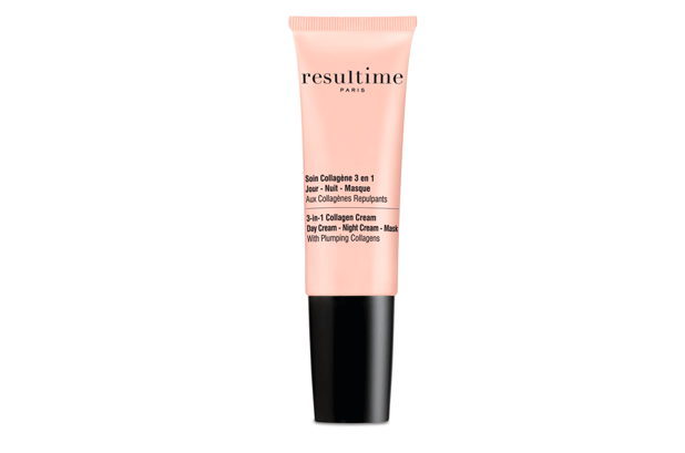 Cosmogen has designed the packaging for Resultime's 3-in-1 day-night collagen cream