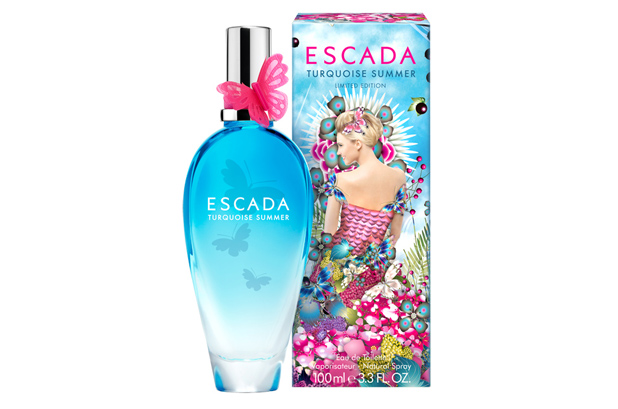 Escada于1993年推出了第一款夏季限量版香水。Escada Turquoise Summer