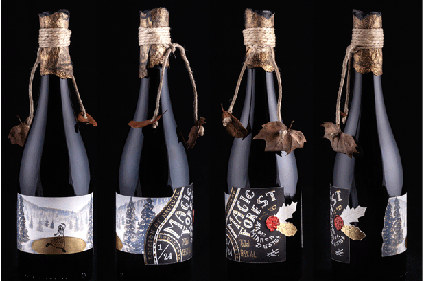 The project consists of a limited edition of 24 wines whose packaging is completely handmade. In collaboration with the Avery Dennison Company