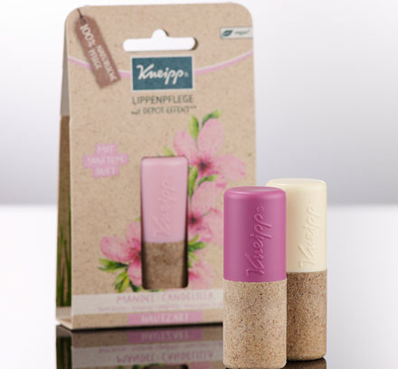 Corpack a développé et produit le nouvel emballage de baume à lèvres Kneipp