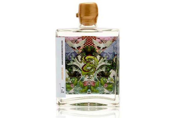 Hidden Curiosities Gin is famous for its unusual botanical ingredients and vintage-inspired packaging. His latest novelty is Aranami Strength
