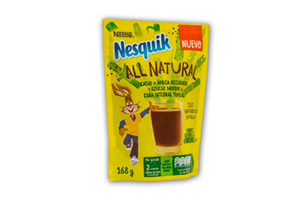 Nestlé diseña un envase de papel para Nesquik All Natural
