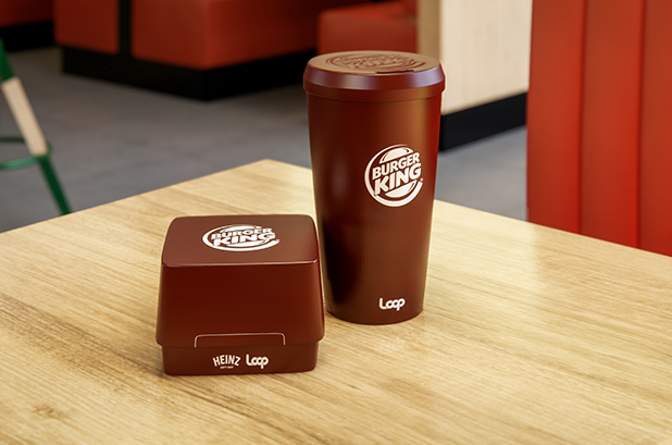 Burger King® тестирует многоразовую упаковку в рамках международного партнерства с Loop