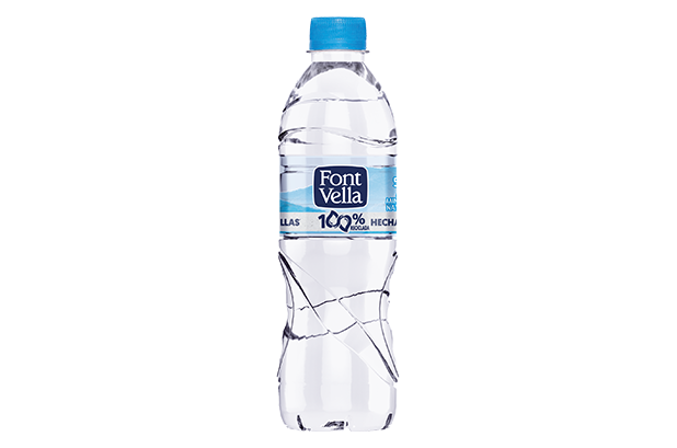 Agua Botella de plástico 50cl.