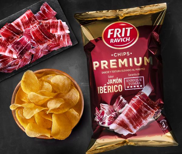 Frit Ravich y Enrique Tomás se unen para lanzar las nuevas Chips Premium Jamón Ibérico