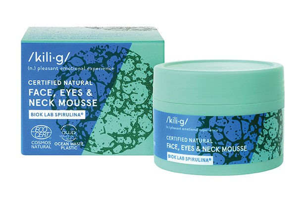 A sustainable packaging for a vegan cream-mousse