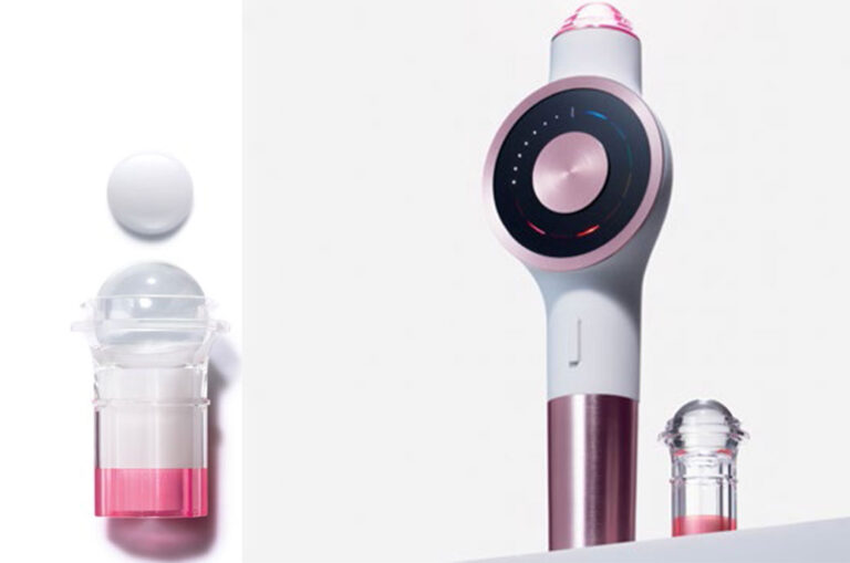 Aptar entwickelt die erste Airless-Roll-On-Kapsel für das LightinDerm-Hautpflegegerät