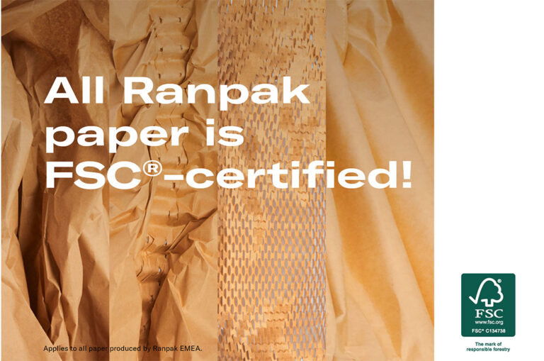 Ranpak obtains full FSC® certificate for its paper packaging products