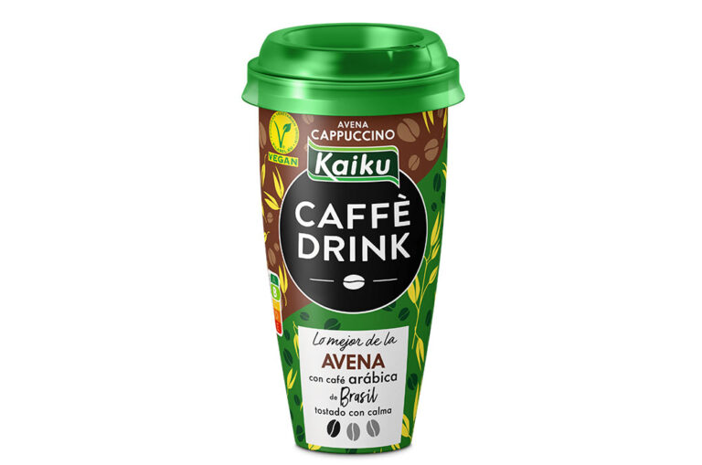 KaikuCaffèDrink Avena卡布奇诺咖啡，一种新的100％素食主义者饮料