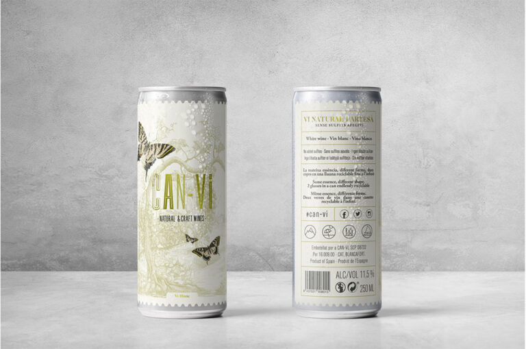 Packaging per vini naturali in lattina