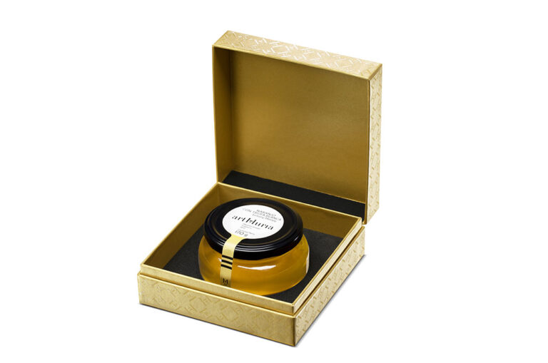 Orange honey with white truffle gift box by artMuria