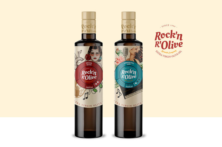 Cabello x Mure conçoit l'emballage de Rock'n R'olive