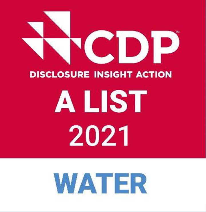 Verescence, auf CDPs A List for Global Water Management