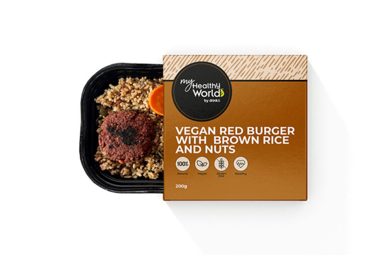 Neue vegane rote Burger