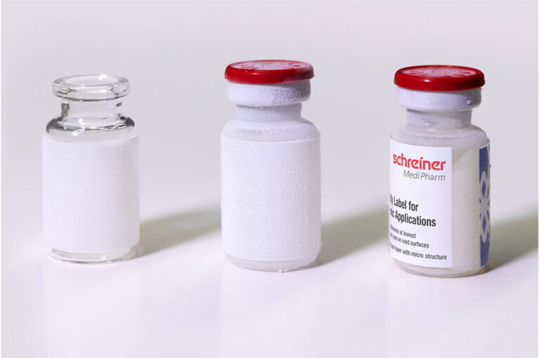 Etiqueta criogénica para medicamentos congelados