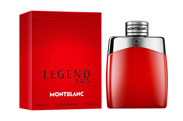 Montblanc's new fragrance wears red