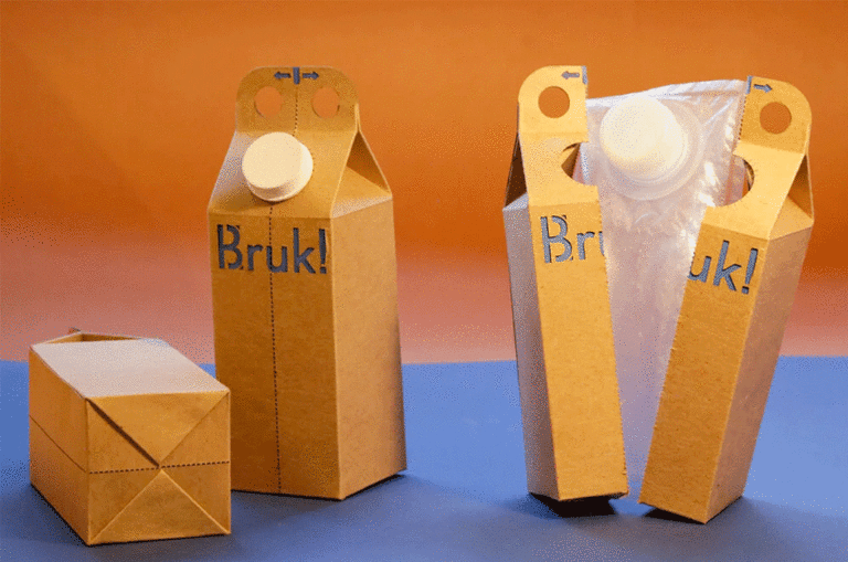Bruk, embalagem sustentável