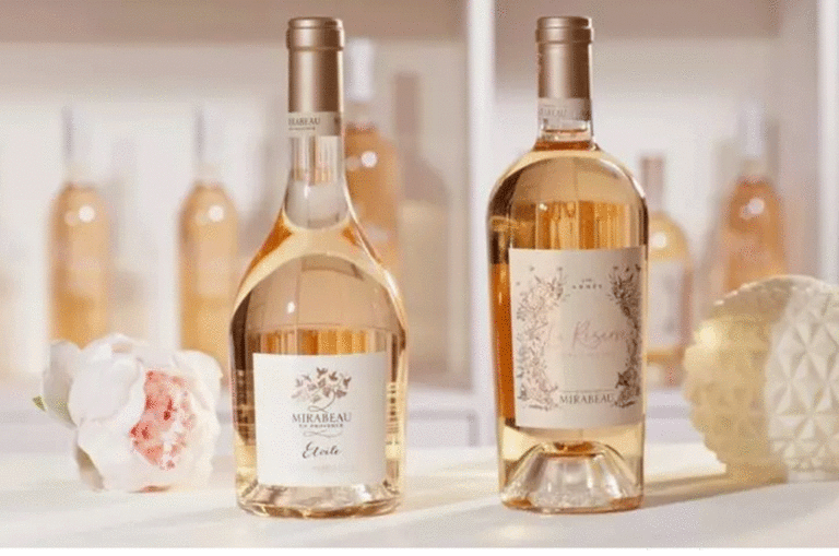 Mirabeau wines, in Saverglass bottles