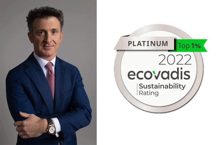 费德里戈尼,根据 Ecovadis 的白金奖牌