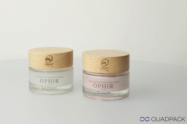 OphirMilano apuesta por un tapón Woodacity® y por Regula Glass Jar de Quadpack