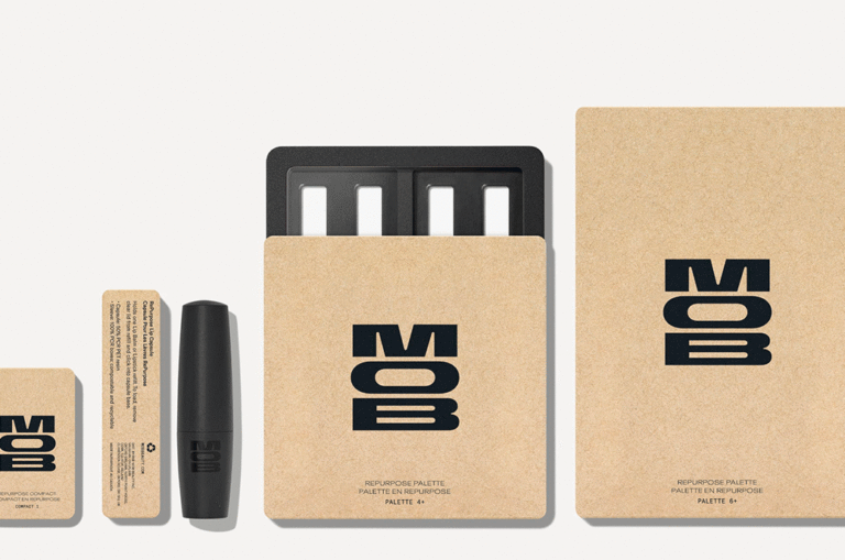 MOB Beauty's packaging, awarded for its sustainability