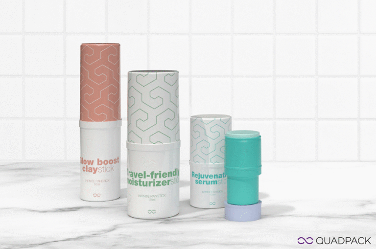 Quadpack's evolution to refillable packaging for solid formulas