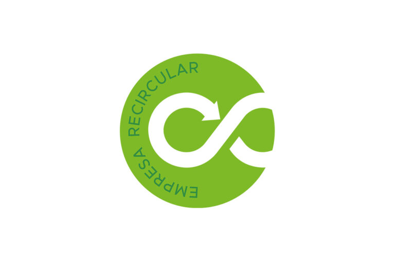 Recircular seal to make visible the most active companies in the recovery of waste and assets
