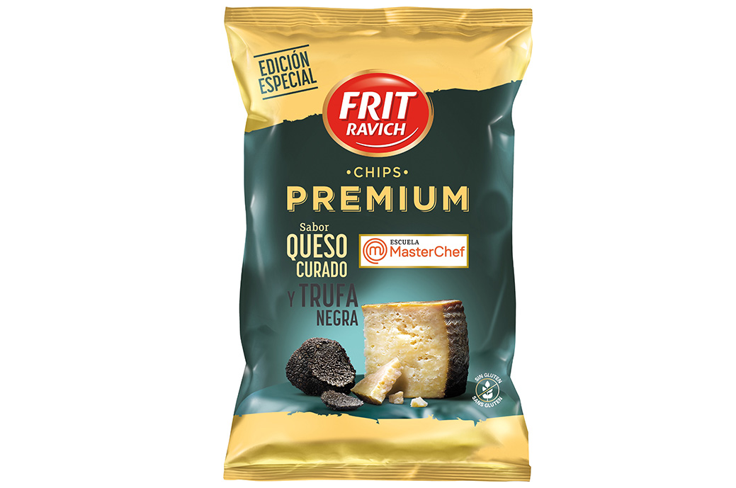 Premium-Chips mit Käse- und Trüffelgeschmack von Frit Ravich