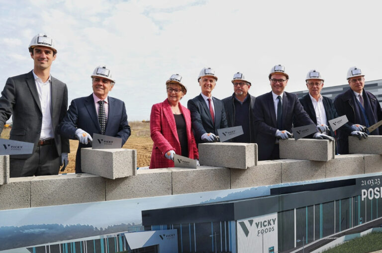 Vicky Foods lays the first stone of its plant in France