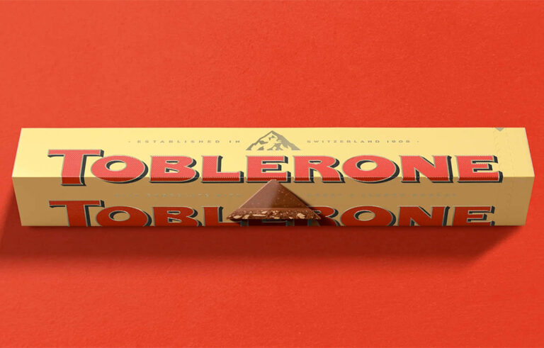 Bulletproof redessine l'emballage Toblerone