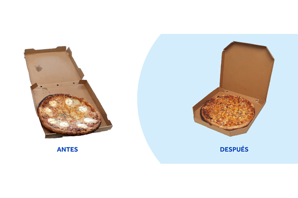 emballage de pizzas