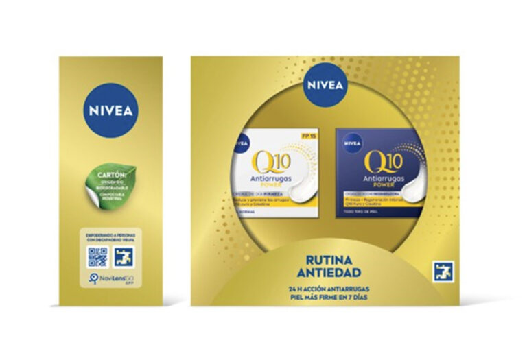 Los packs de regalo de Nivea incorporan un código para ayudar a las personas con discapacidad visual