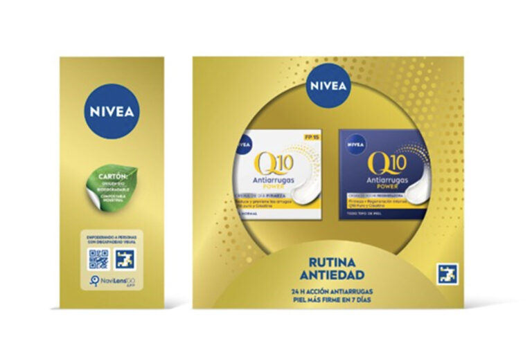 Nivea-Geschenkpakete enthalten einen Code, um Menschen mit Sehbehinderungen zu helfen