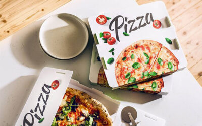 Caixa de pizza ultraleve da Metsä Board, prêmio WorldStar 2024