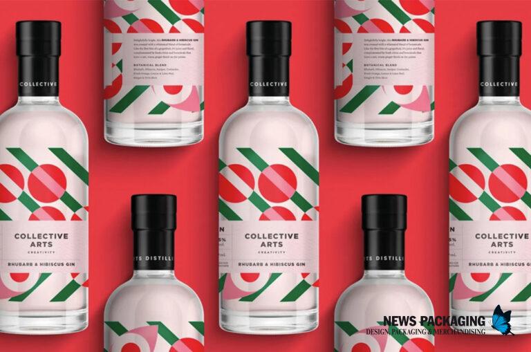 Diseño inspirado en la hoja de enebro para la ginebra Collective Arts
