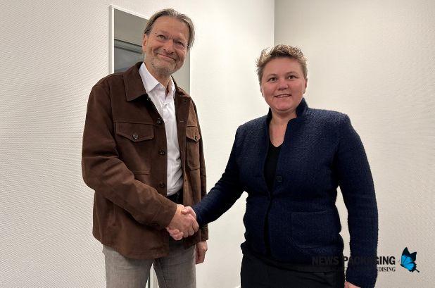 Michael Heyde (ALPLA) and Martine Brandsma (NTCP) Michael Heyde (ALPLA) and Martine Brandsma (NTCP)