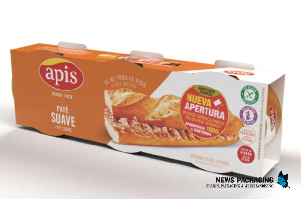Ecopeel es el nuevo envase de los patés Apis, desmoldable, sostenible y con apertura abre fácil